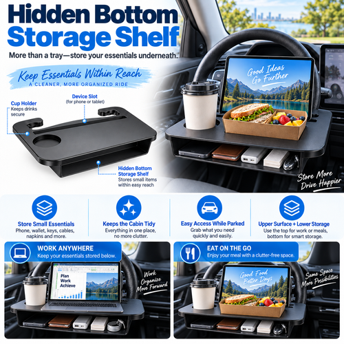 Car Steering Wheel Tray