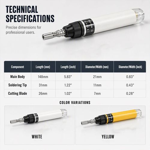 Cordless Butane Soldering Iron Pen