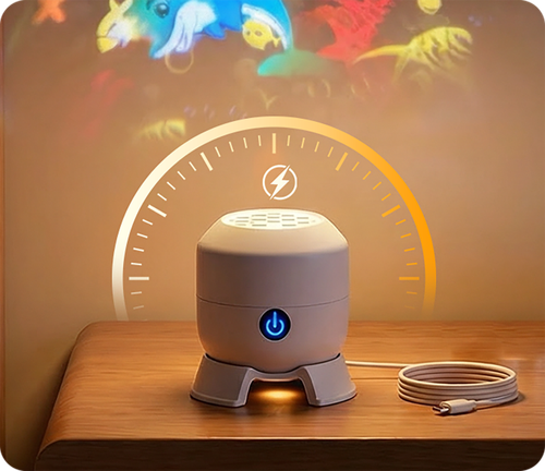 Dynamic Rotating LED Projector Light