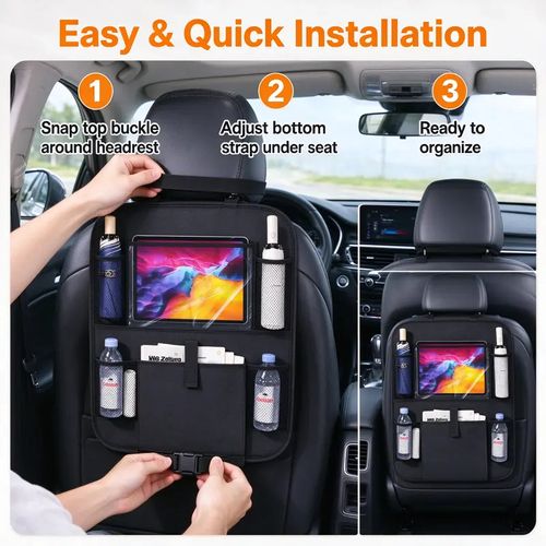 Durable Auto Accessory Car Back Seat Organizer with Tablet Holder
