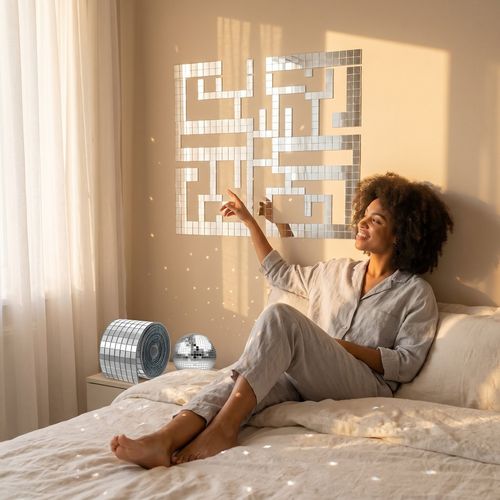 Disco Ball Mirror Sticker