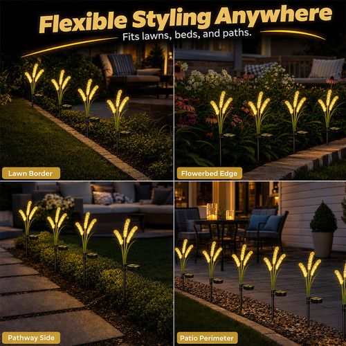 Decorative Solar Garden Lights in the Shape of a Foxtail