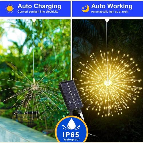 Solar Firework String Lights for Yard