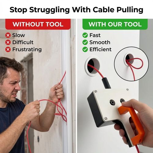 Efficient cable pulling tool