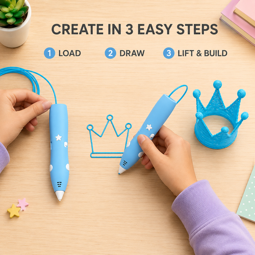 Kids Wireless 3D Printing Pen