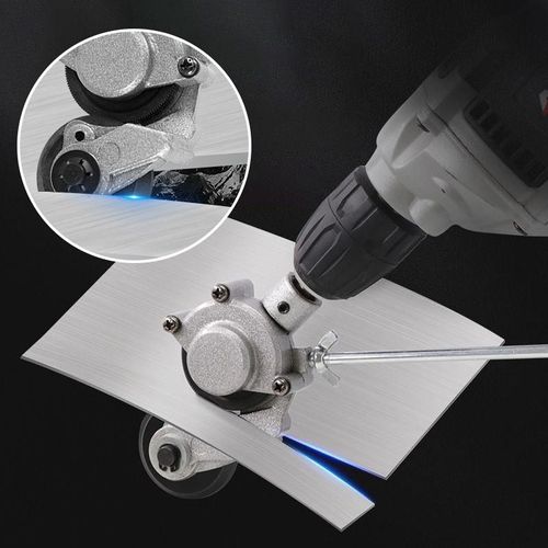 Metal sheet cutter for electric drills