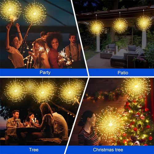 Solar Firework String Lights for Yard