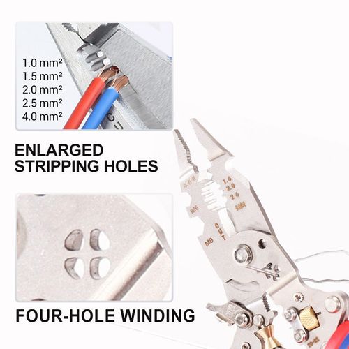 Multi-Functional Folding Electrician Pliers With Electric Measuring Function