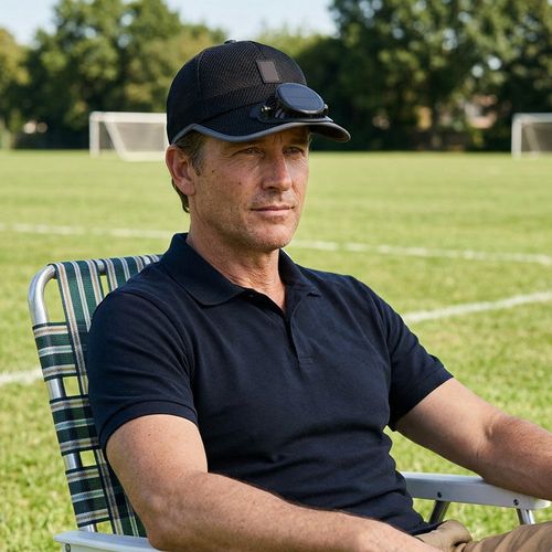 Breathable Sun Hat Baseball Cap with Built-in Solar Cooling Fan