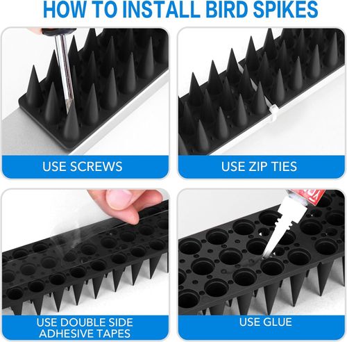 Bird Guard Spikes for Squirrel Cat Raccoon and Other Small Animals