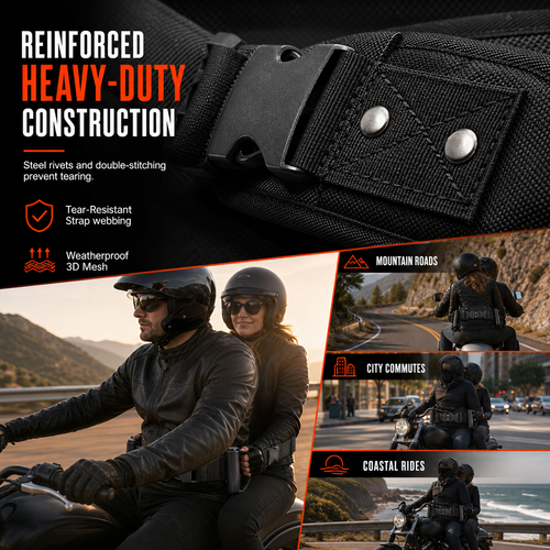 Motorcycle Passenger Grab Handle Belt