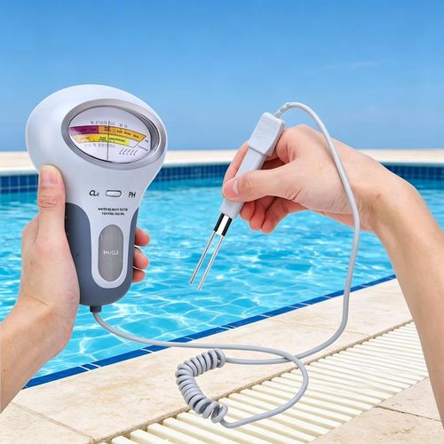 pH and chlorine tester for swimming pools