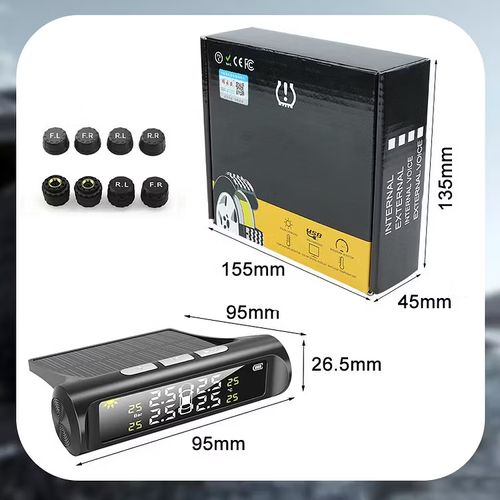 Solar Real-Time Four-Wheel Display Tire Pressure Monitor