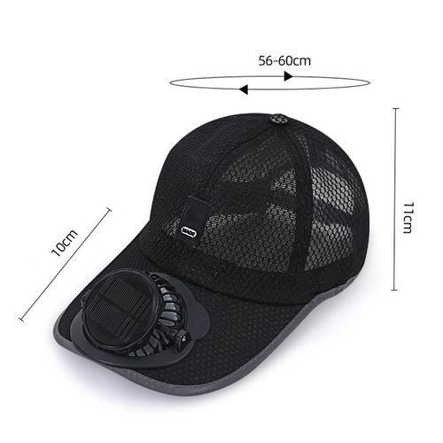Breathable Sun Hat Baseball Cap with Built-in Solar Cooling Fan
