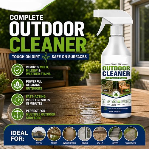 Outdoor Surface Cleaner Spray, Fast Acting Stain Remover for Patio, Wooden Furniture