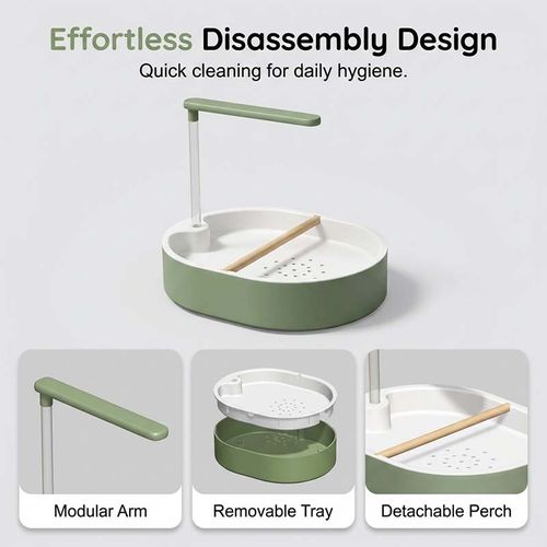 Electric Bird Bath with Rain Shower Perch – Safe