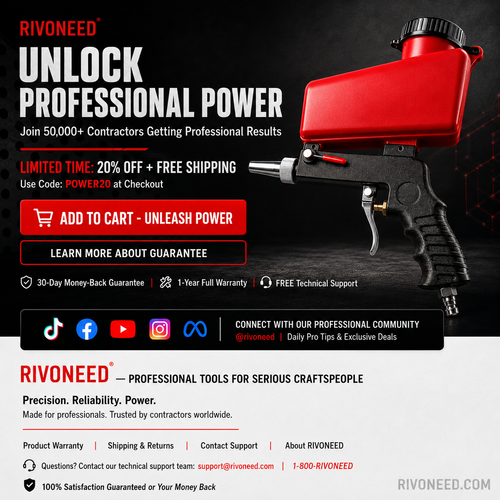 Portable Pneumatic Sand Blaster Gun – Rust Removal