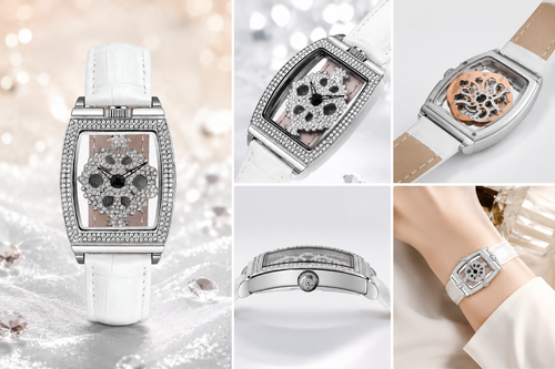 Rhinestone Accent Women's Fashion Watch
