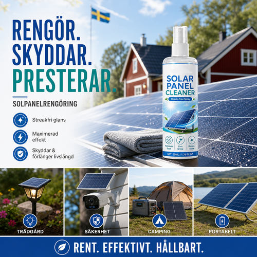 solar panel cleaning spray