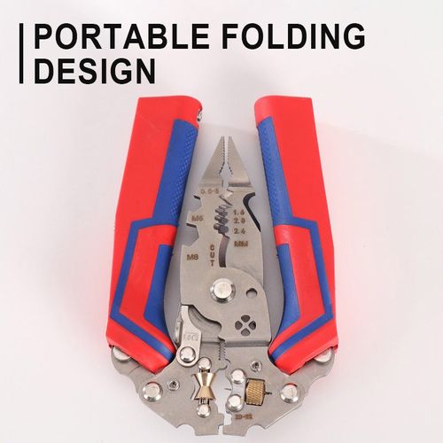 Multi-Functional Folding Electrician Pliers With Electric Measuring Function