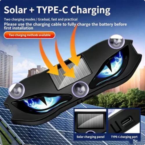 Solar Powered LED Car Warning Light