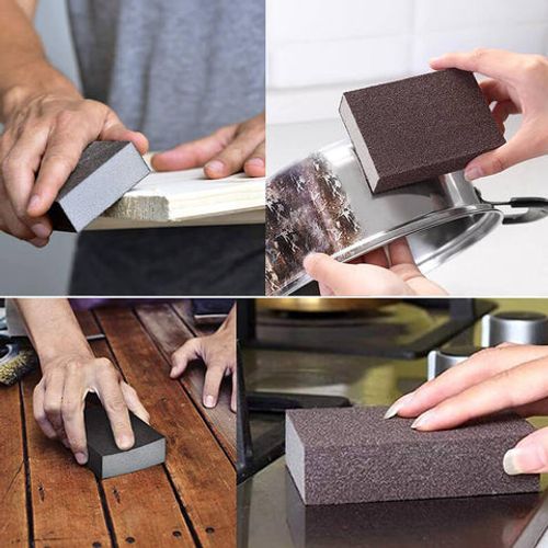 High-density scouring sponge