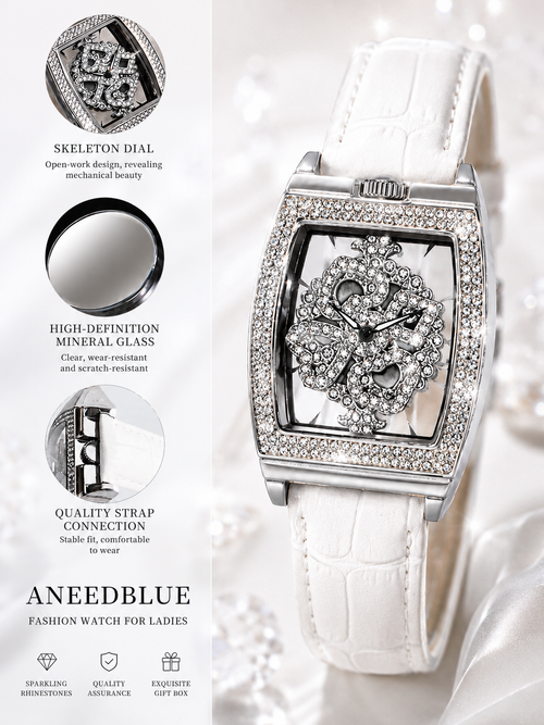 Rhinestone Accent Women's Fashion Watch
