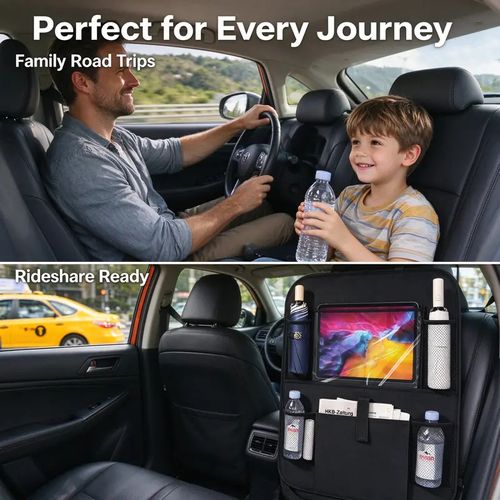 Durable Auto Accessory Car Back Seat Organizer with Tablet Holder