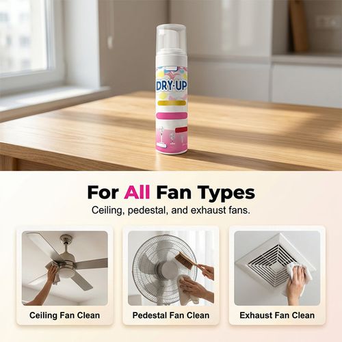Fan cleaner spray no dismantling