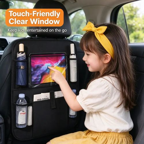 Durable Auto Accessory Car Back Seat Organizer with Tablet Holder