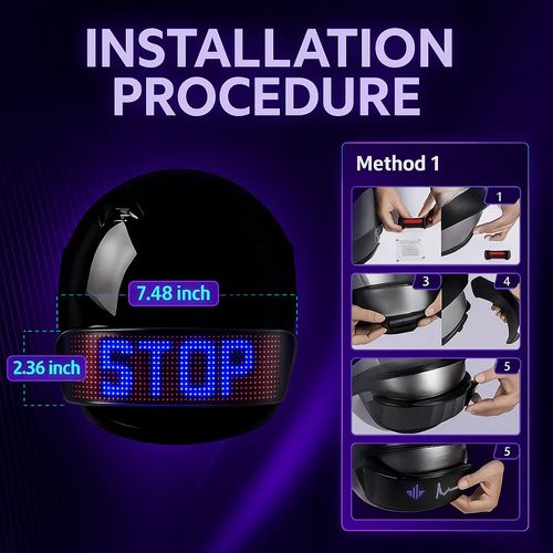 Helmet LED Display