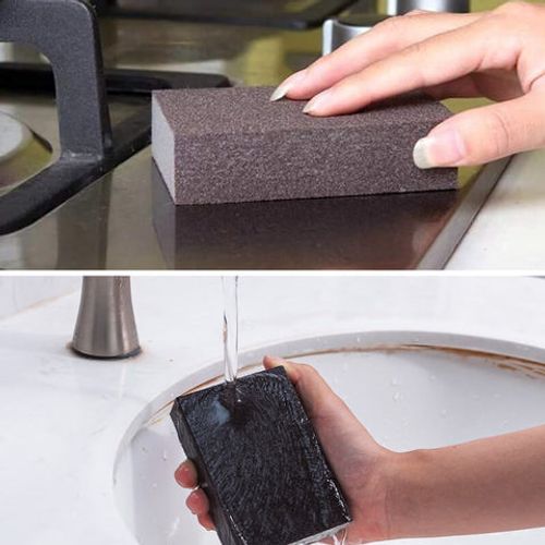 High-density scouring sponge