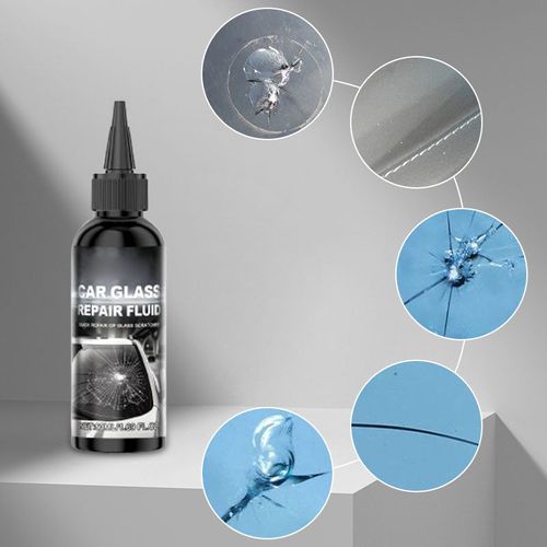 Repair kit for quick repair of cracks in car windows