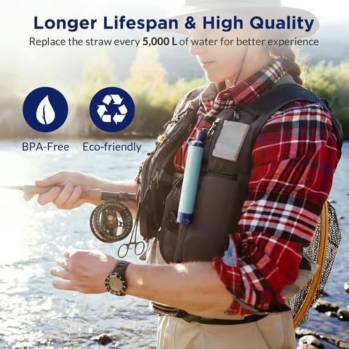Personal Straw Water Filter for Camping
