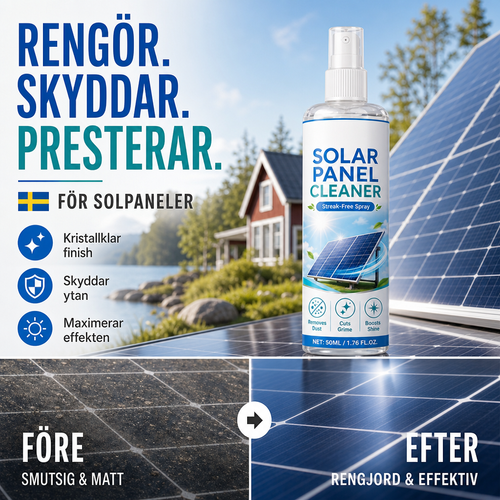 solar panel cleaning spray