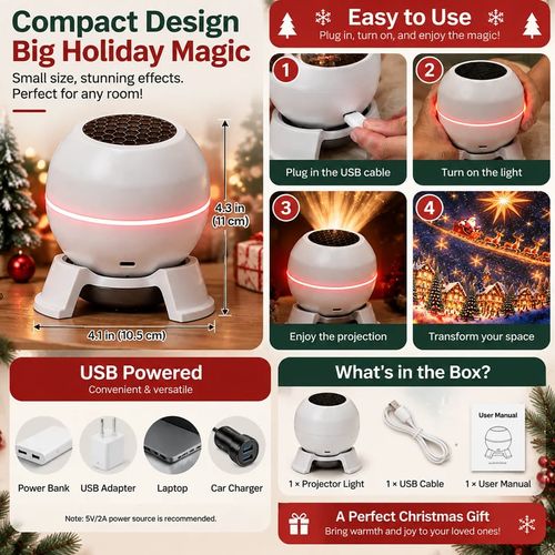 Holiday Projection Night Light