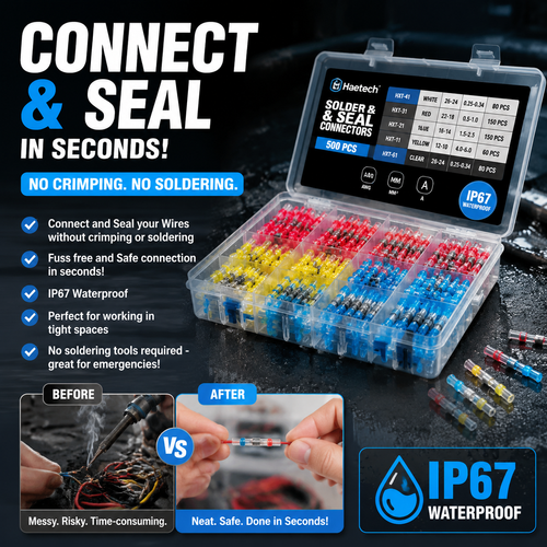IP67 Waterproof Solder Wire Connector Kit