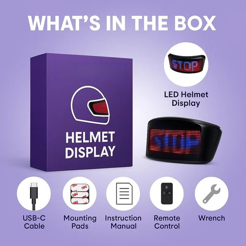 Helmet LED Display