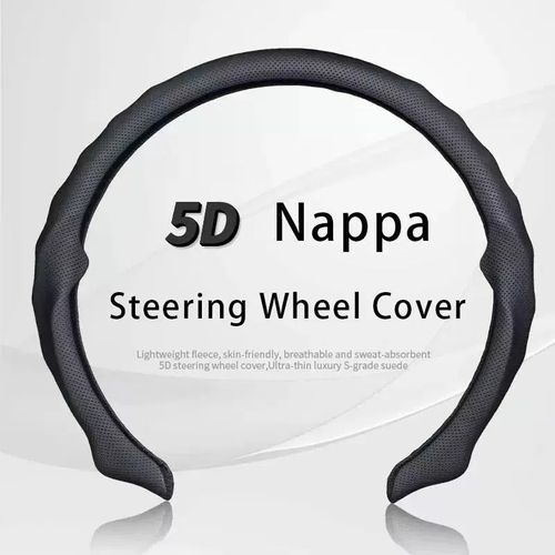 5D Nappa Leather Steering Wheel Protector