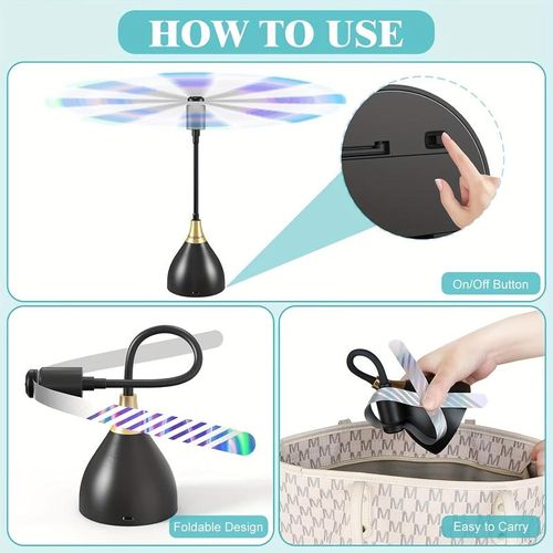 Holographic Fly Repellent Fan Blades