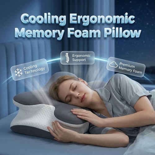 Cooling Memory Foam Neck Pillow