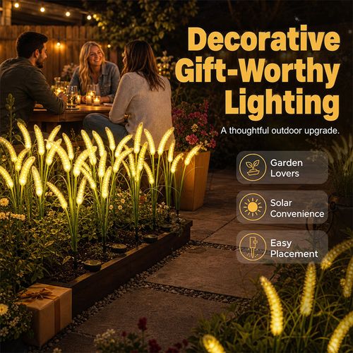Decorative Solar Garden Lights in the Shape of a Foxtail
