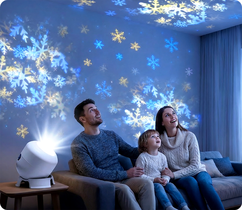 Dynamic Rotating LED Projector Light