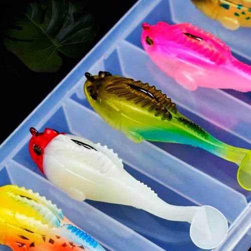 9-Piece T-Tail Soft Lure Set with Box