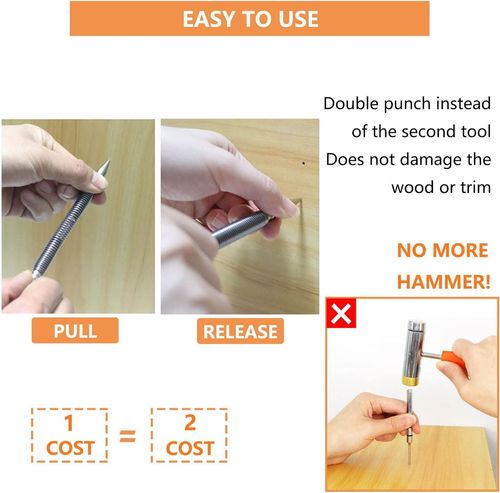 No more hammering which can damage Hammerless Nail