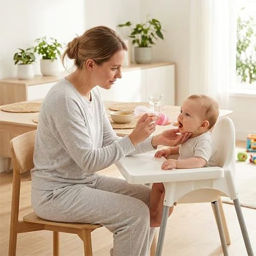 Baby Silicone Bottle Squeeze Spoon Feeder👶 Safe & Soft Food-Grade Silicone