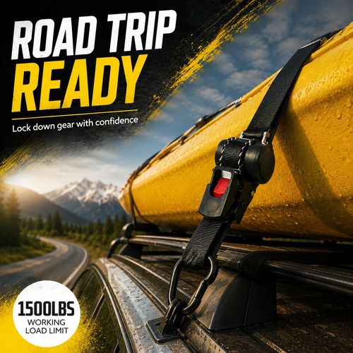 Auto Retractable Ratchet Straps