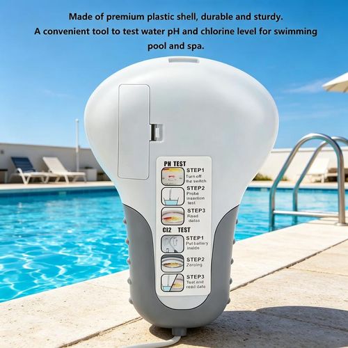 pH and chlorine tester for swimming pools