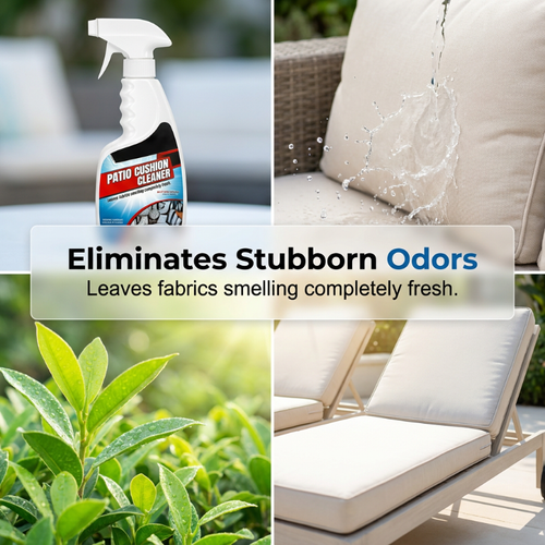 Patio Cushion Cleaner Spray for Deep Stain Removal and Fabric Refreshing