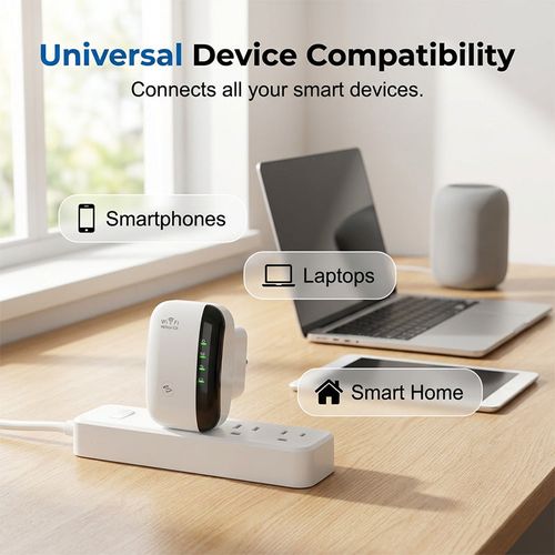 Wi-Fi signal repeater and booster with speed of 300 Mbs